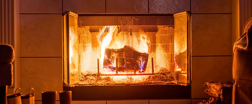 Mendota Hearth Landscape Fireplace Installation in Hickory, North Carolina